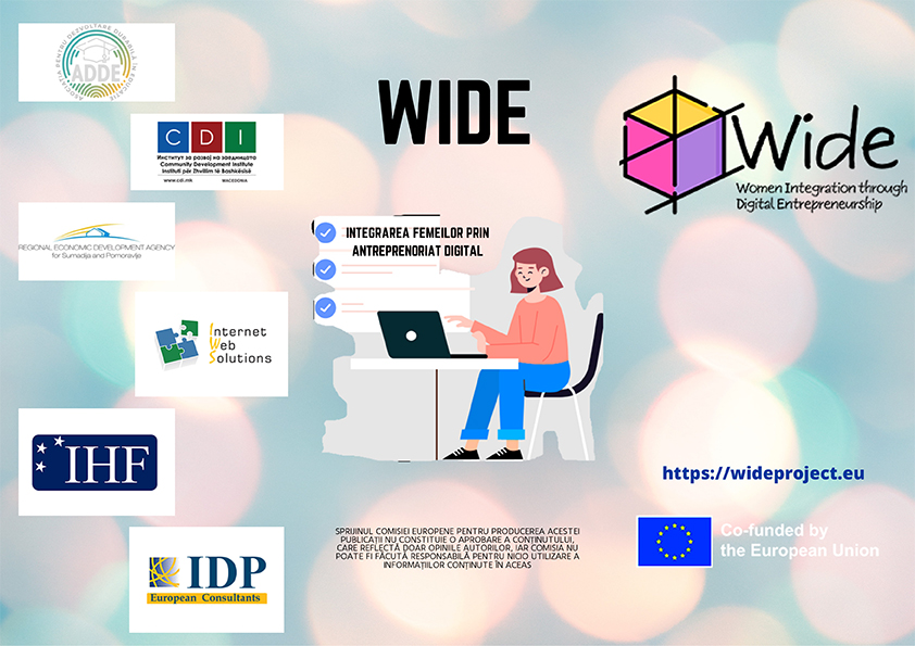 Erasmus+ WIDE – Integrarea Femeilor Prin Antreprenoriat Digital